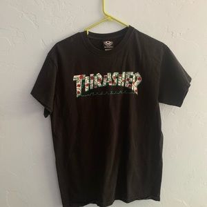 Thrasher Roses Black T- Shirt
